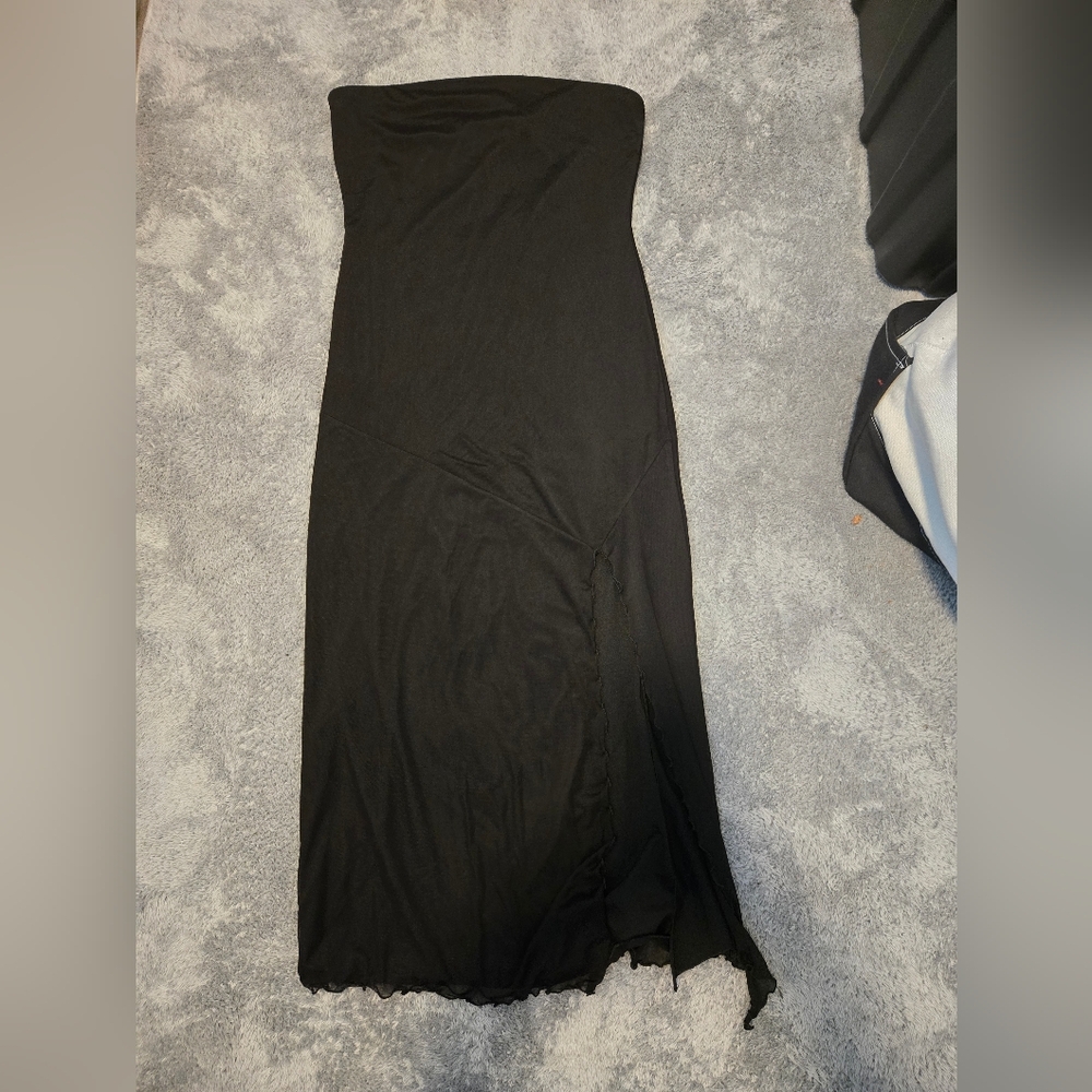 Urban Outfitters Black Mesh Detail Skirt